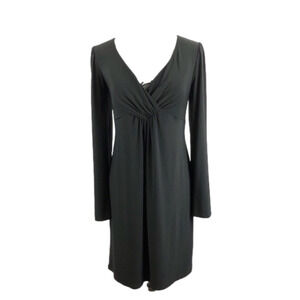 NINE West Elegant Black Crossover Cocktail Dress Size 10